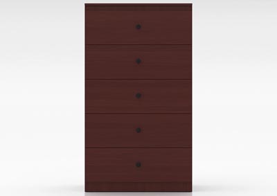 Image for Mahogany 5 Drawer Chest
