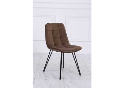 Image for C006D Brown Dining Chair 2-In-1Box