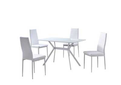 Image for D2228W - 5 In 1 5 Piece Dining Set Black 5 In 1