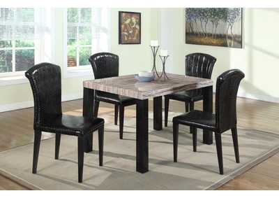 D2727Br Brown Dining Table