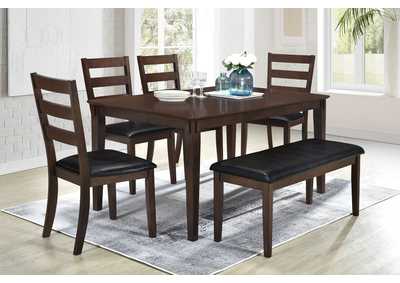 Image for D3337 6 Piece Wooden Dinette 6 In 1