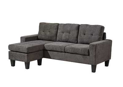 Image for U353 Grey Chenille Reversible Sectional Set