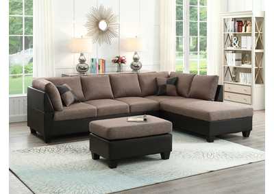 Image for U5017 Brown Sectional Sofa