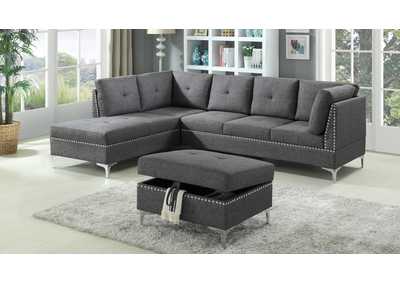 Image for U5034 Grey Sectional Chaise