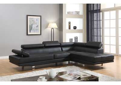 Black Sectional Sofa Set