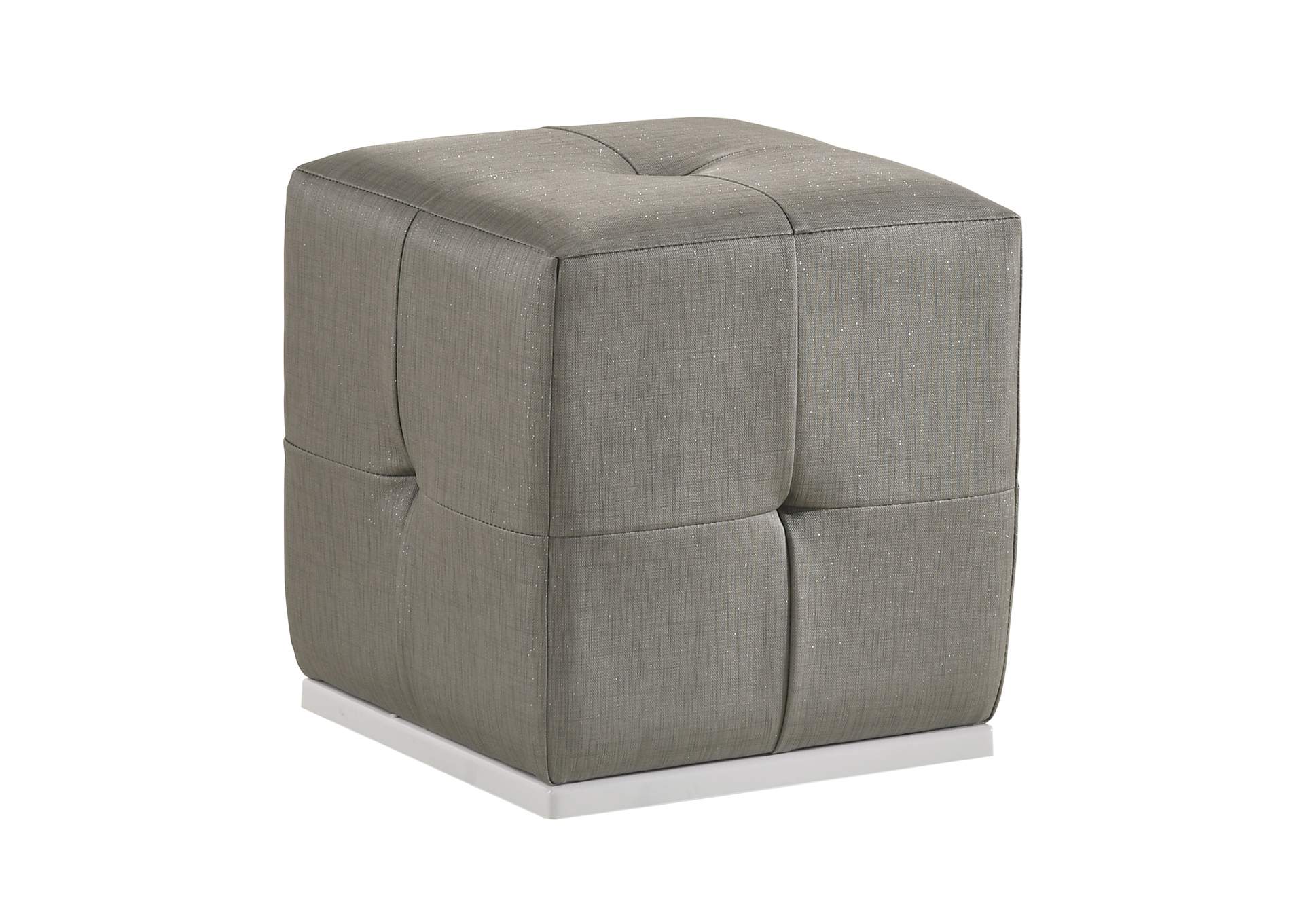 Grey Aspen Vanity Stool,Global Furniture USA
