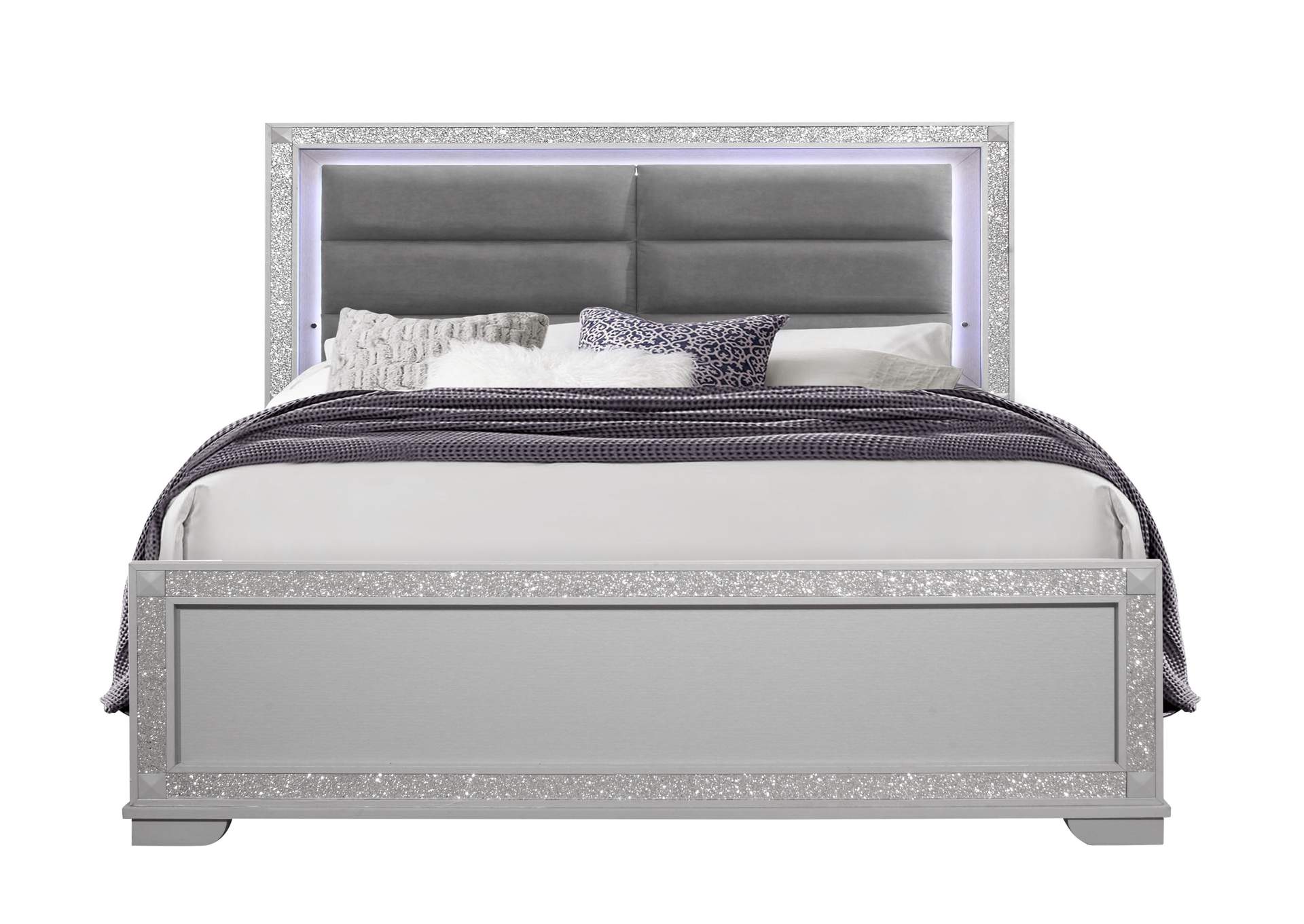 Silver Chalice King Bed Best, Silver King Bed