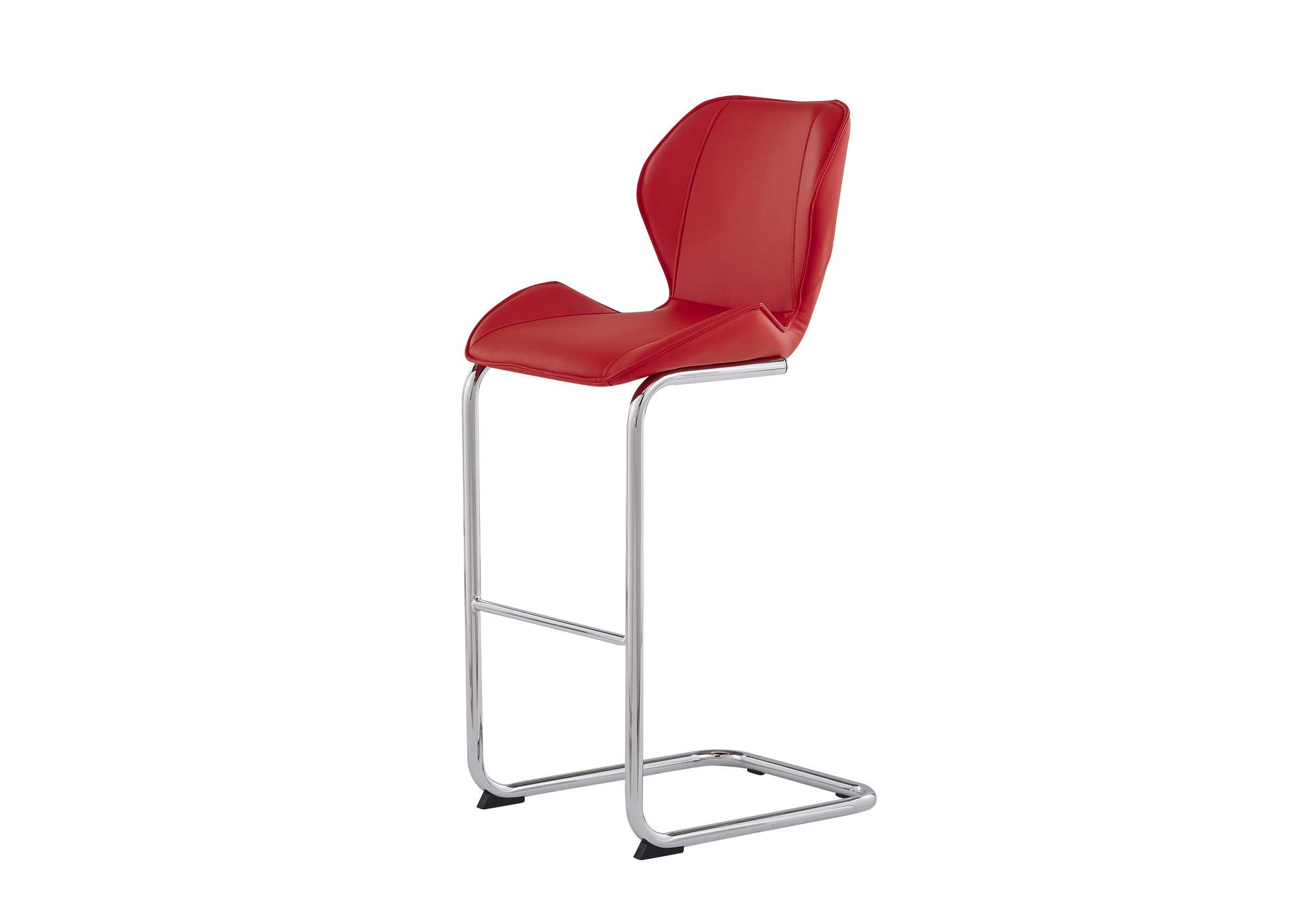 Red Set Of 4 Barstools,Global Furniture USA