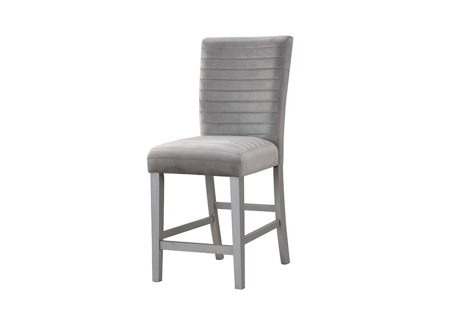 Grey/Silver Barstool [Set of 2],Global Furniture USA