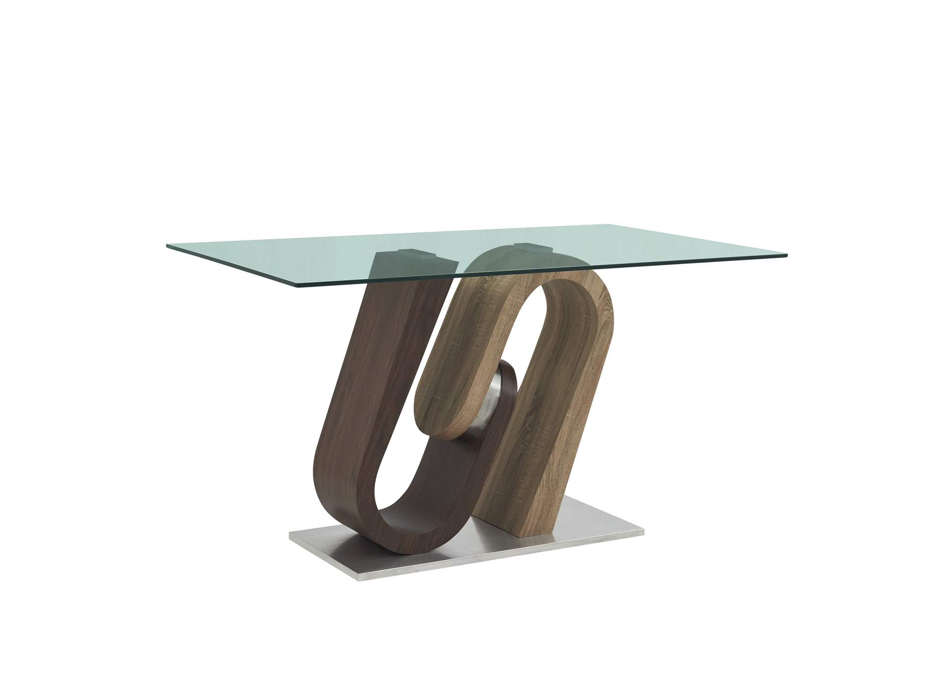 Oak/Walnut Bar Table,Global Furniture USA