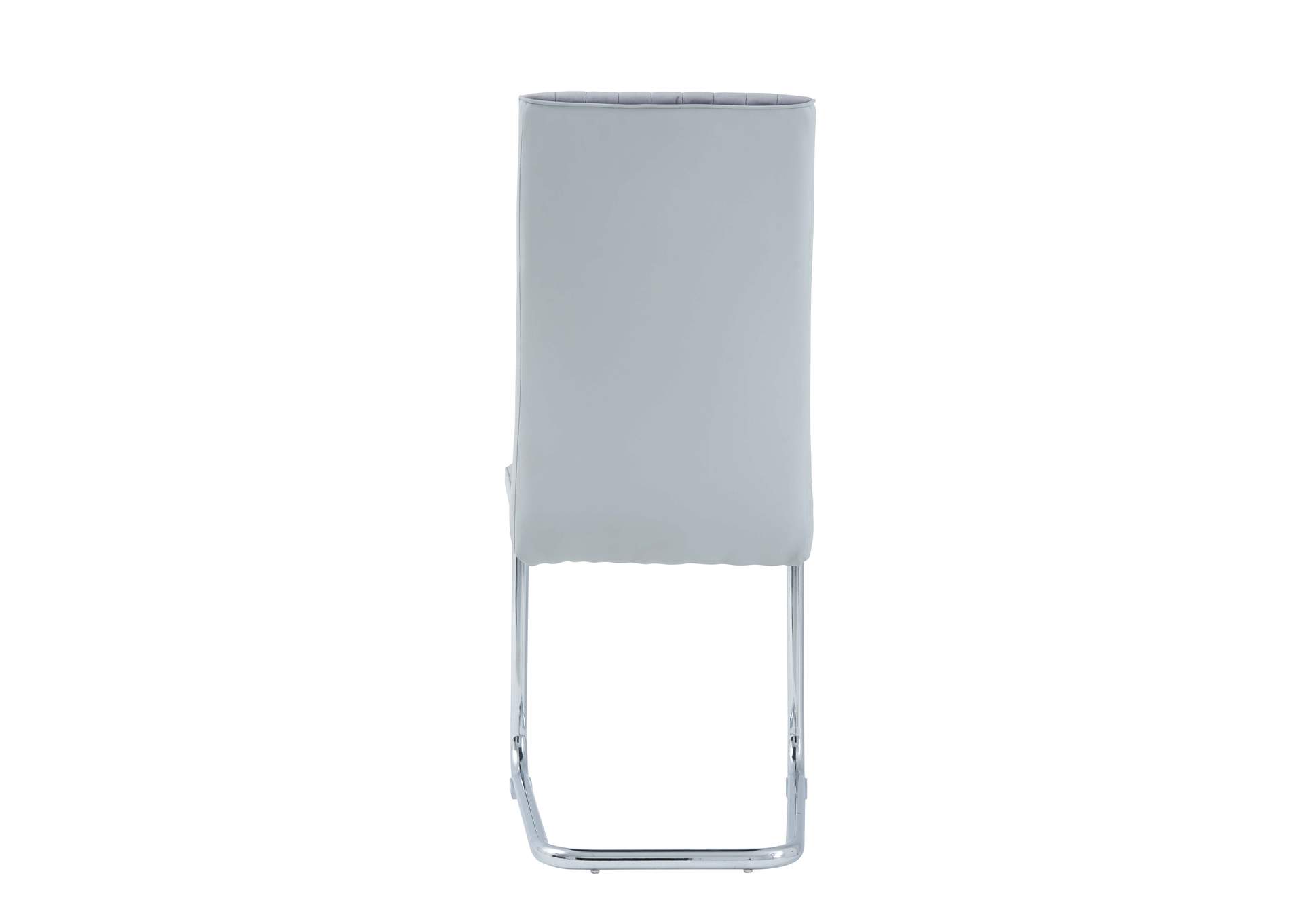 Grey/Light Grey Set Of 4 Dining Chairs Velvet,Global Furniture USA