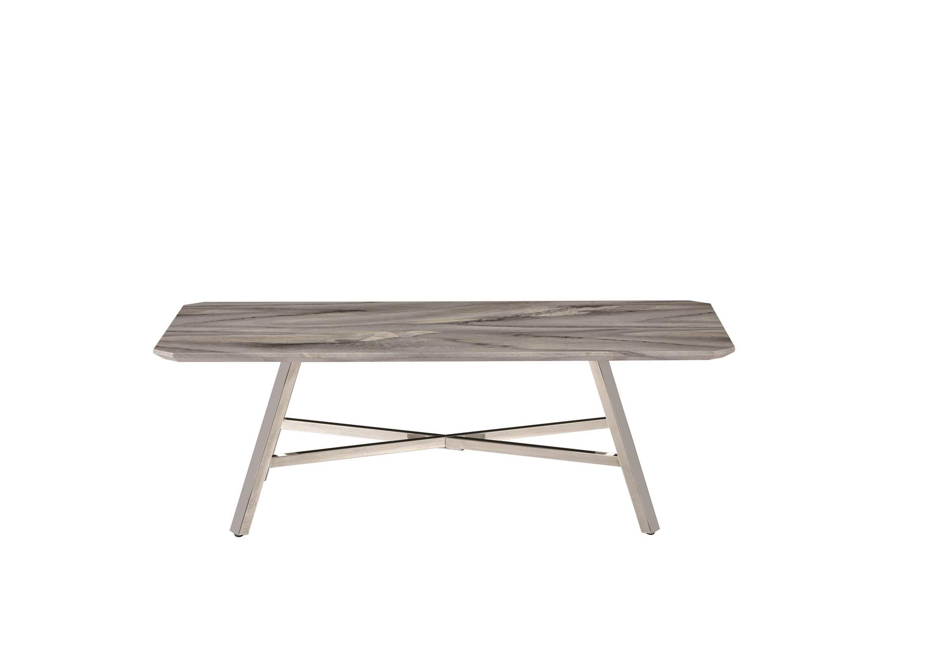 Marble/Stainless Steel Marble Dining Table,Global Furniture USA