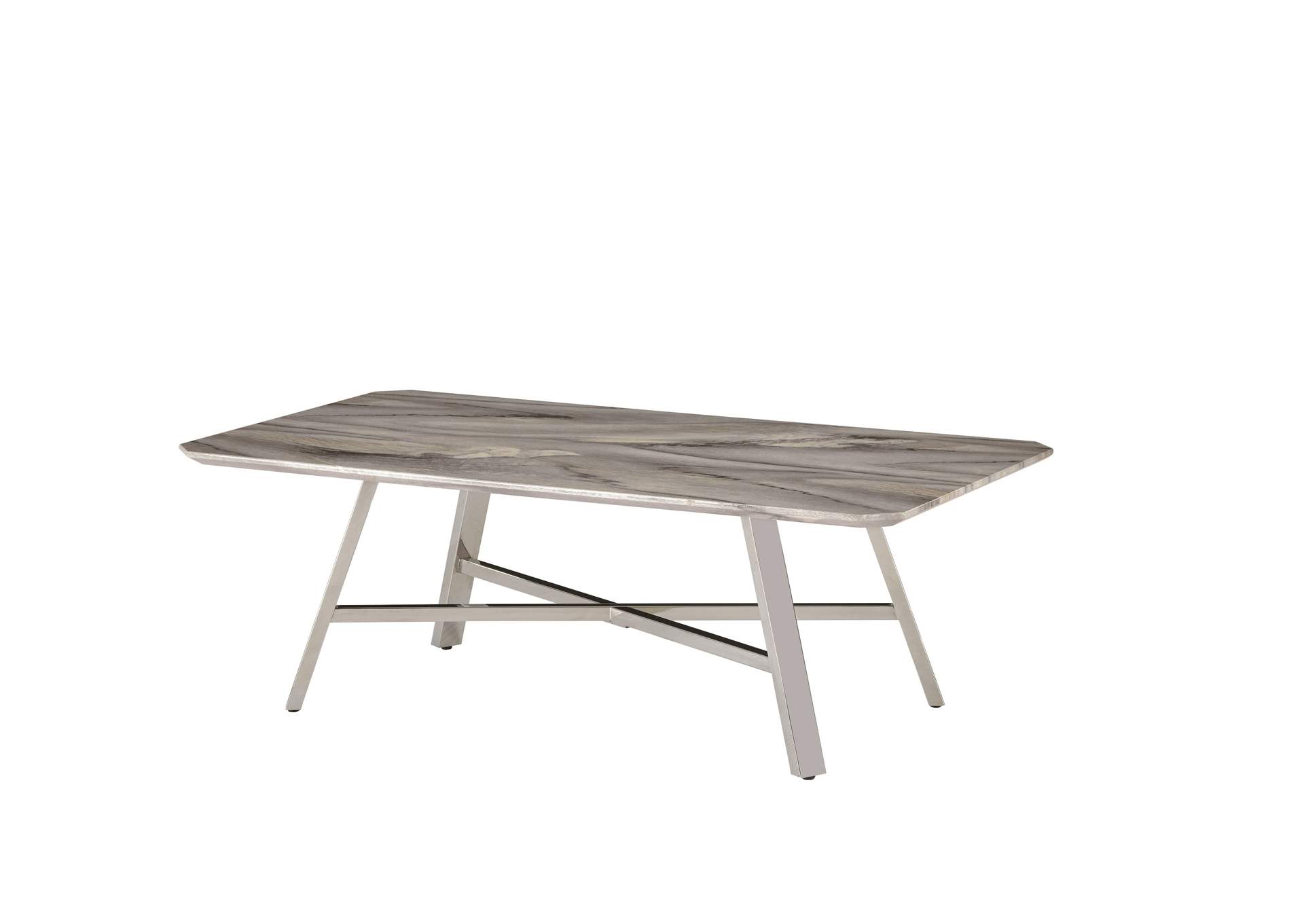 Marble/Stainless Steel Marble Dining Table,Global Furniture USA