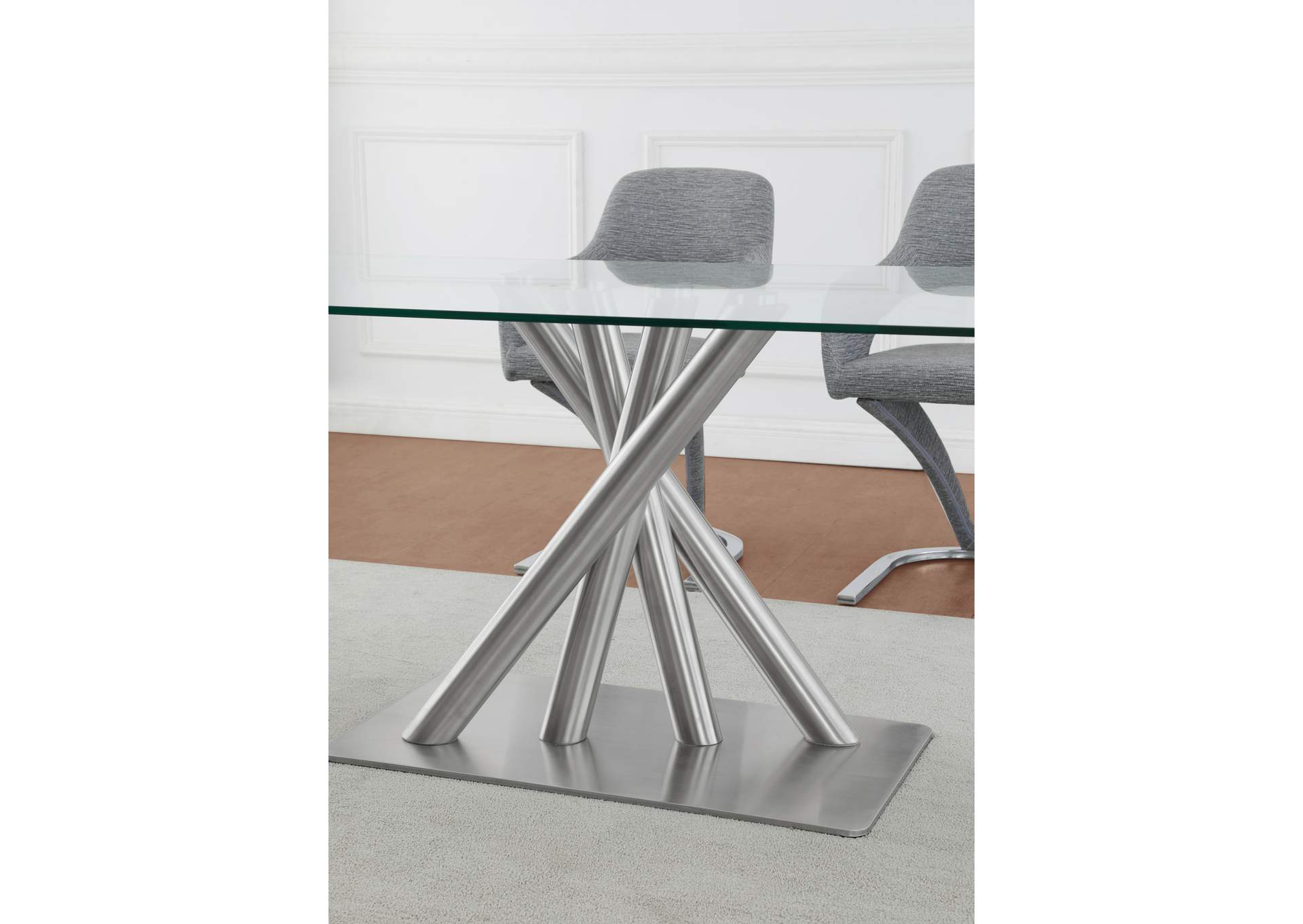 Stainless Steel Dining Table,Global Furniture USA