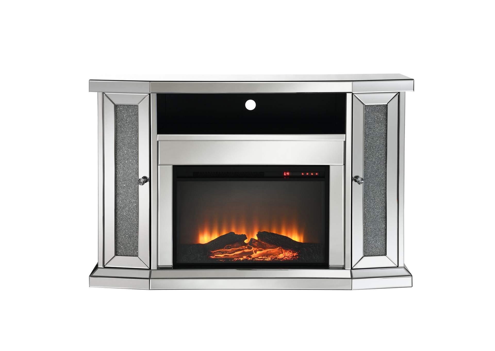 Mirrored Glam Fireplace,Global Furniture USA
