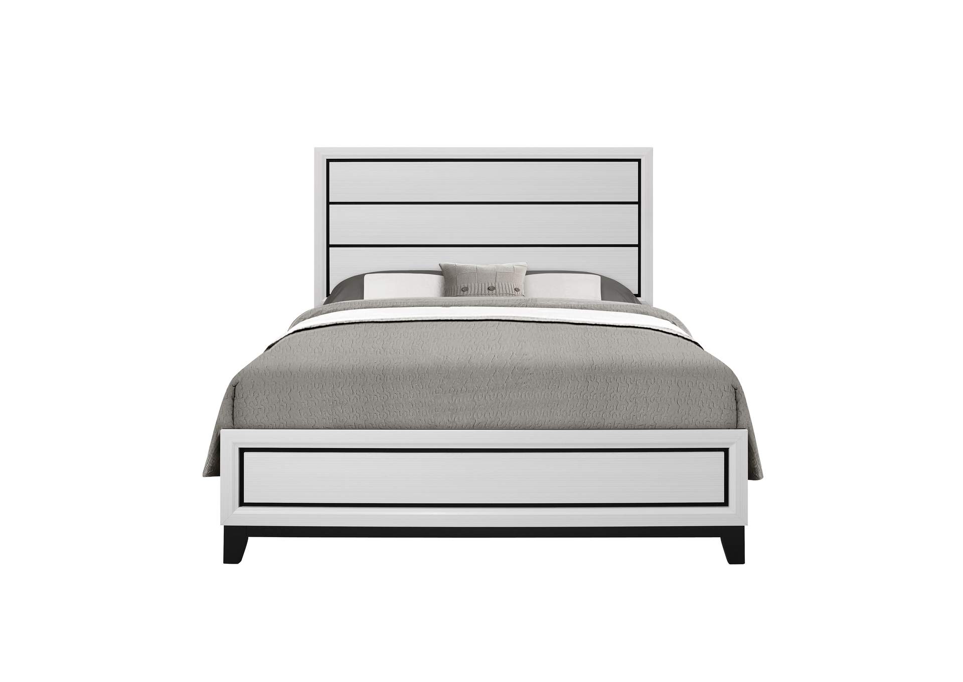 White Kate Queen Bed,Global Furniture USA
