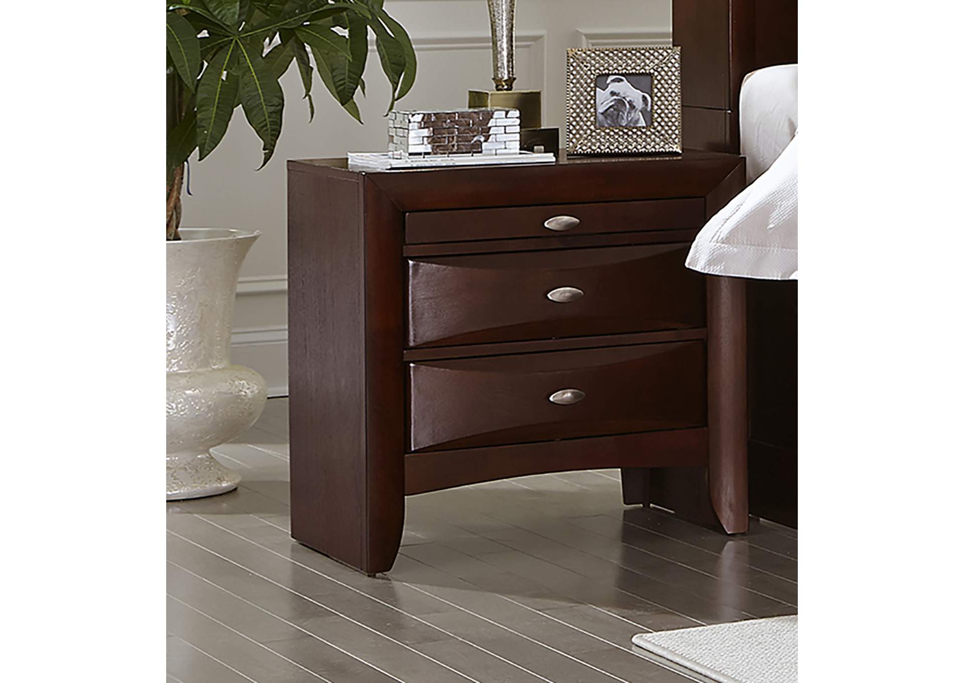 New Merlot Linda Queen Bed,Global Furniture USA