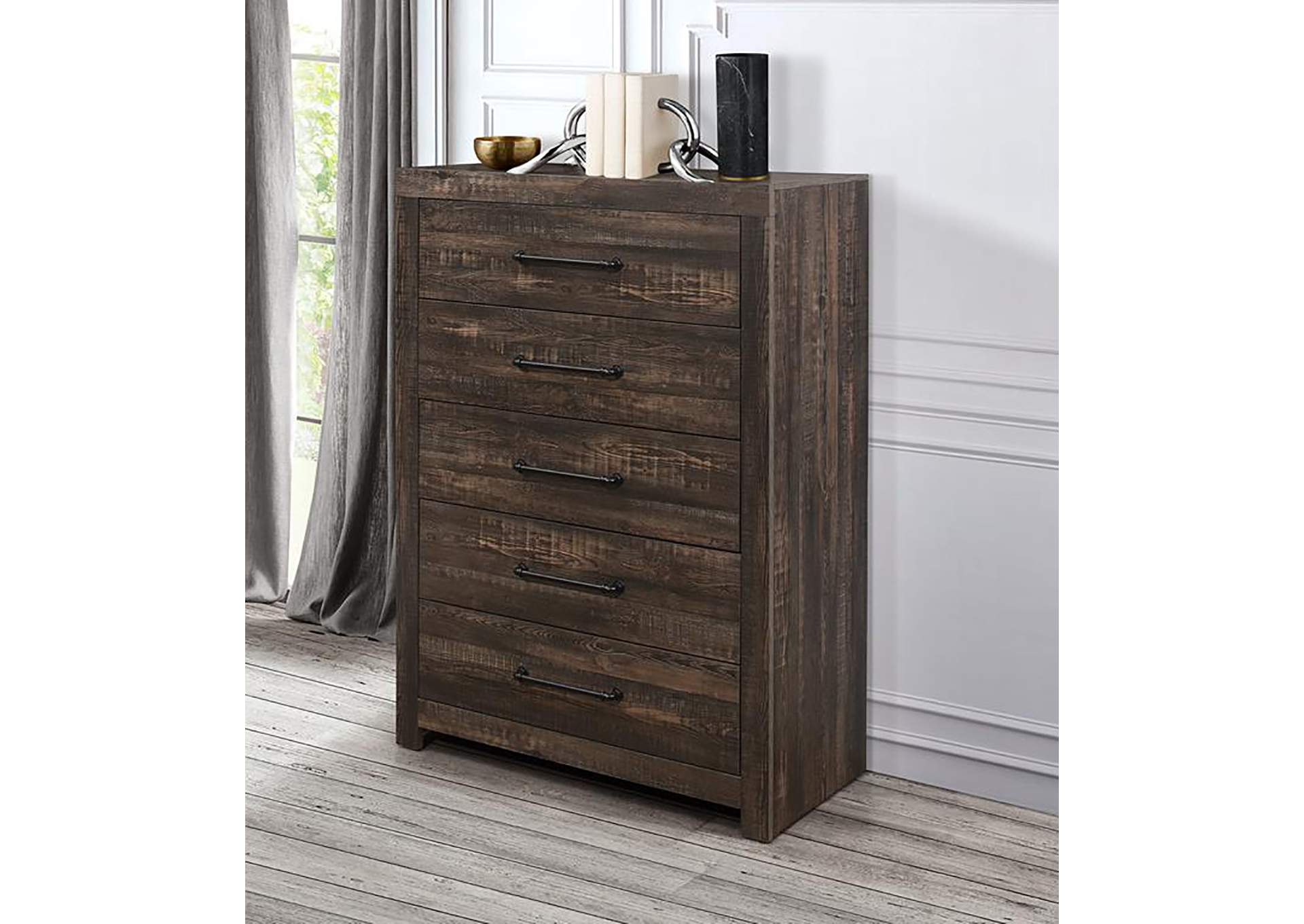 Linwood Dark Oak Chest,Global Furniture USA