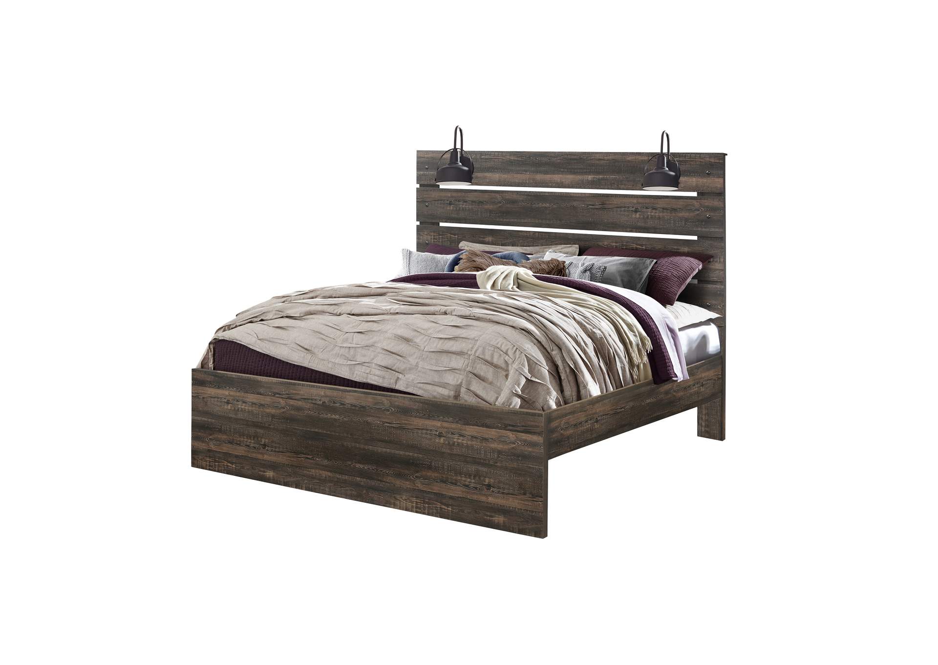 Linwood Dark Oak Queen Bed,Global Furniture USA