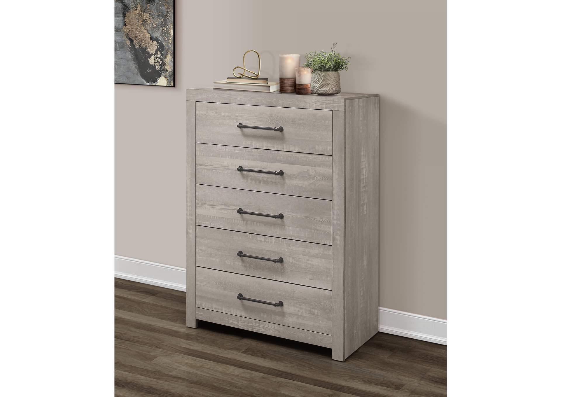 Linwood White Wash Chest,Global Furniture USA