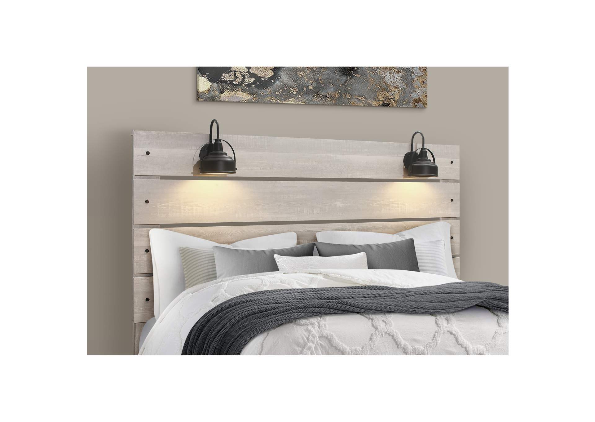 Linwood White Wash King Bed,Global Furniture USA