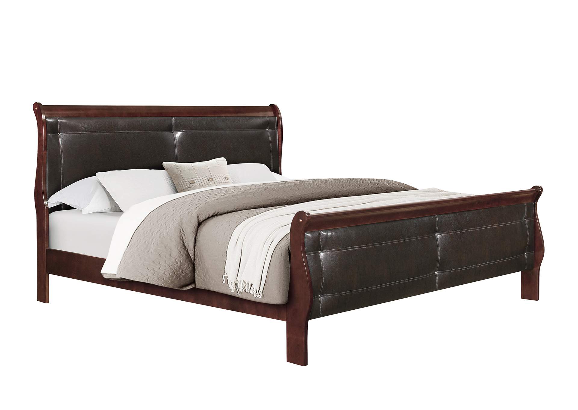 Merlot Marley King Bed,Global Furniture USA