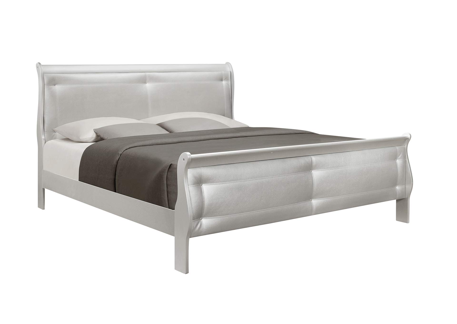 Silver  Marley Queen Bed,Global Furniture USA