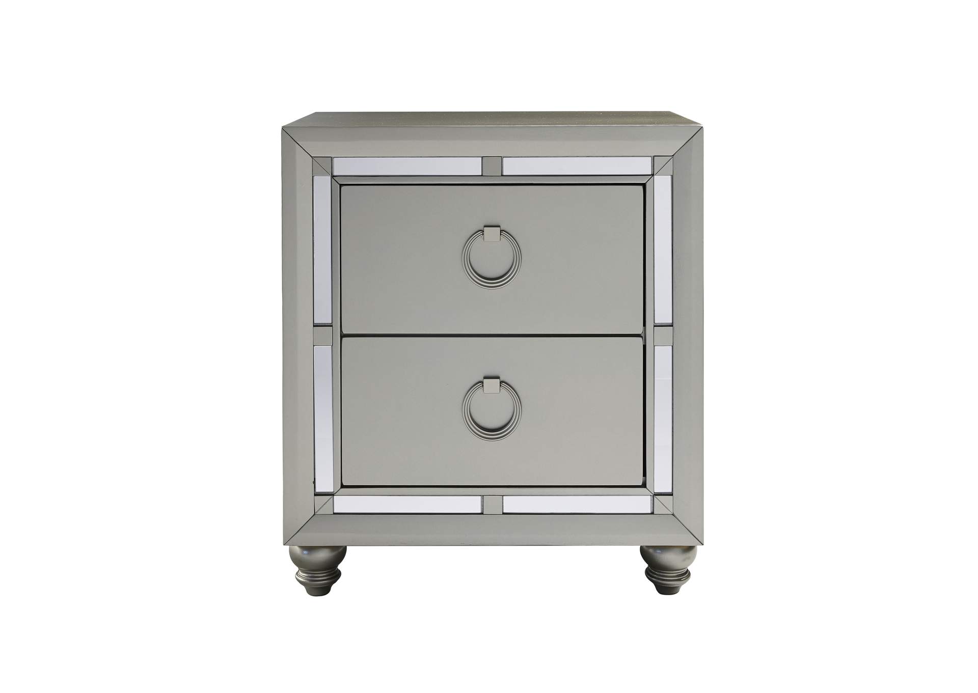 Silver Riley Nightstand,Global Furniture USA