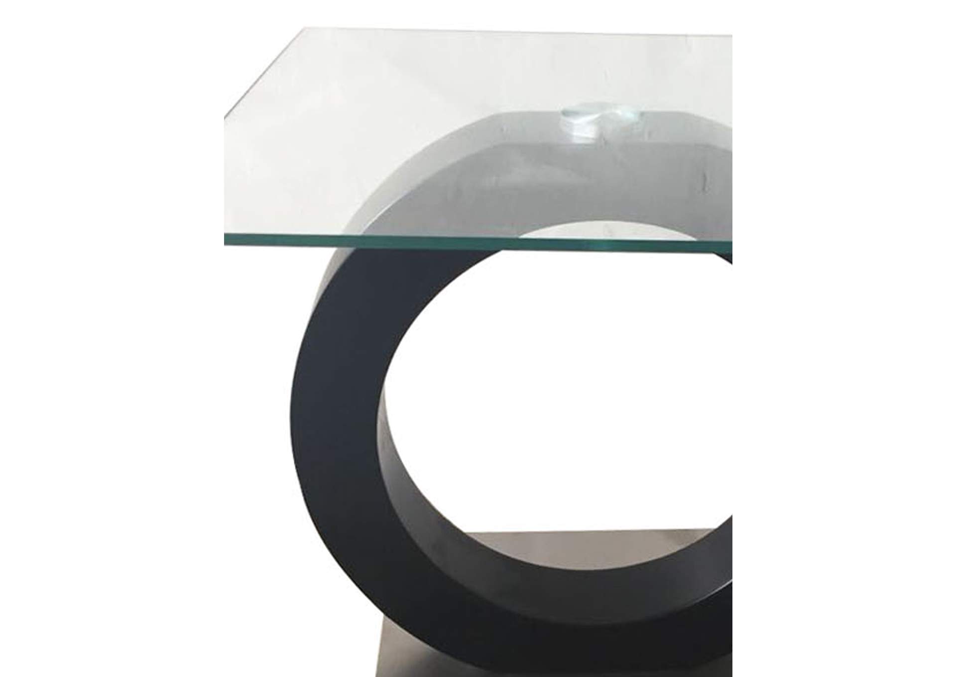 Matte Black End Table,Global Furniture USA