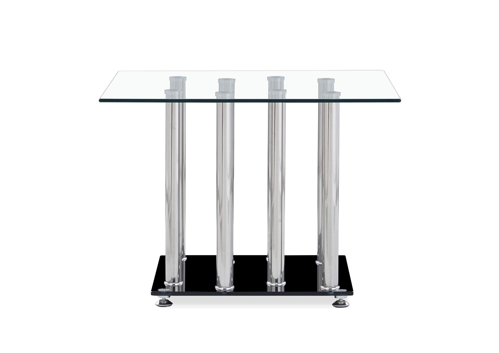 Silver/Black End Table,Global Furniture USA