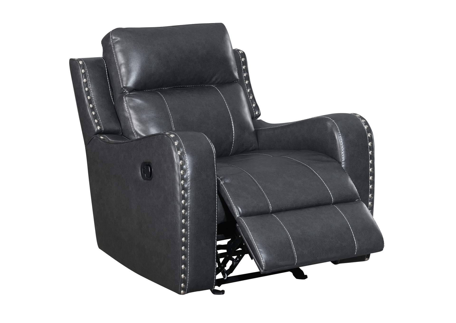 Charcoal Glider Recliner,Global Furniture USA