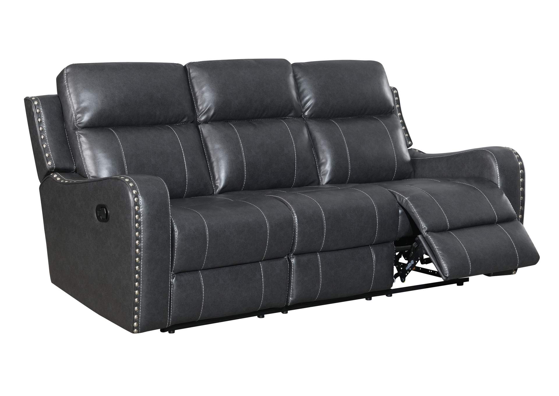 Charcoal Reclining Sofa,Global Furniture USA