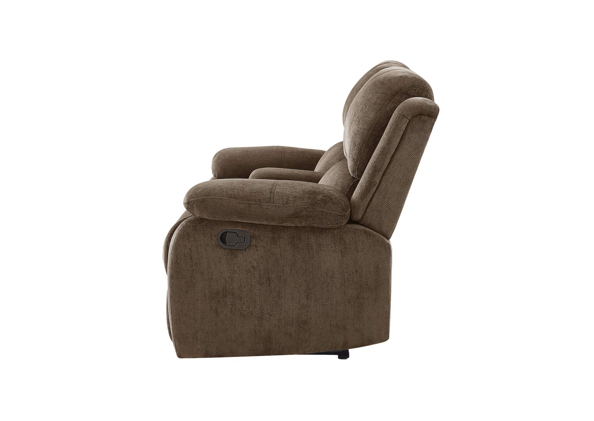 Brown Console Reclining Loveseat,Global Furniture USA