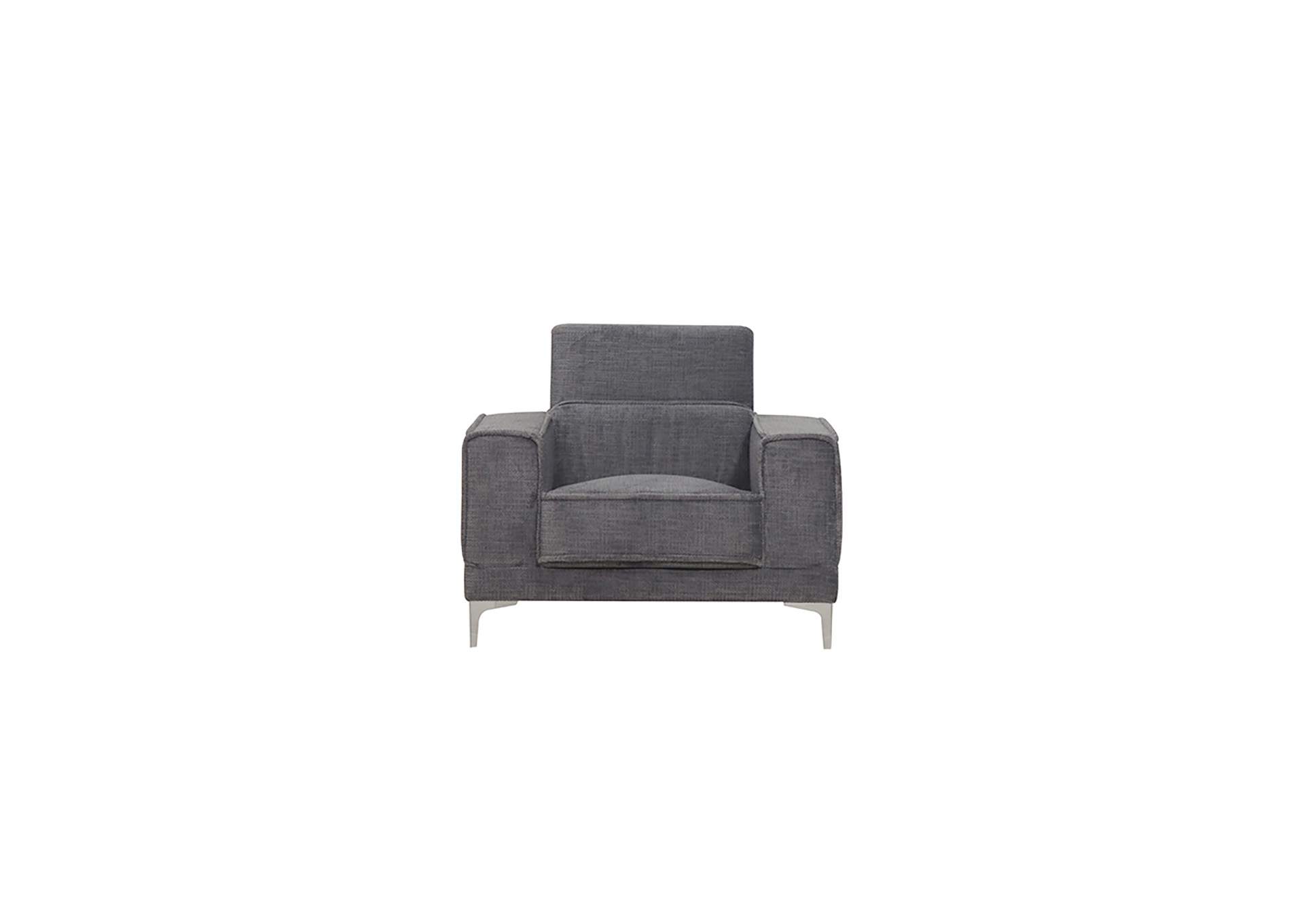 Bear White Platinum Chair,Global Furniture USA