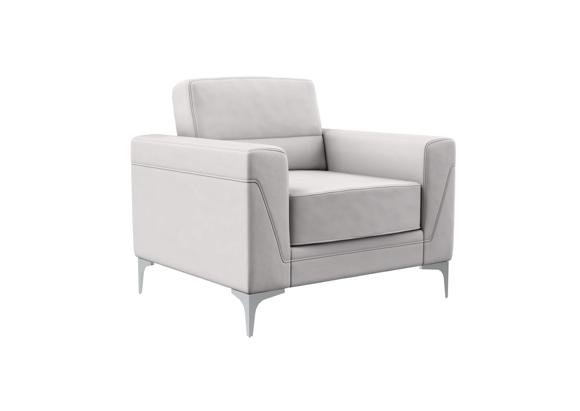 Light Grey Chair PVC,Global Furniture USA