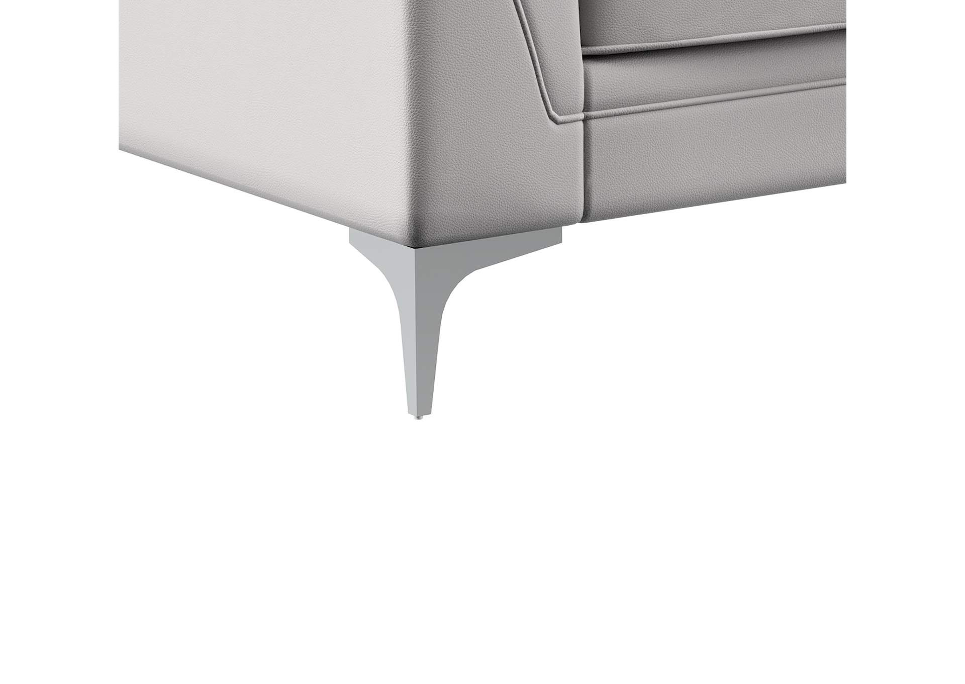 Light Grey Sofa PVC,Global Furniture USA