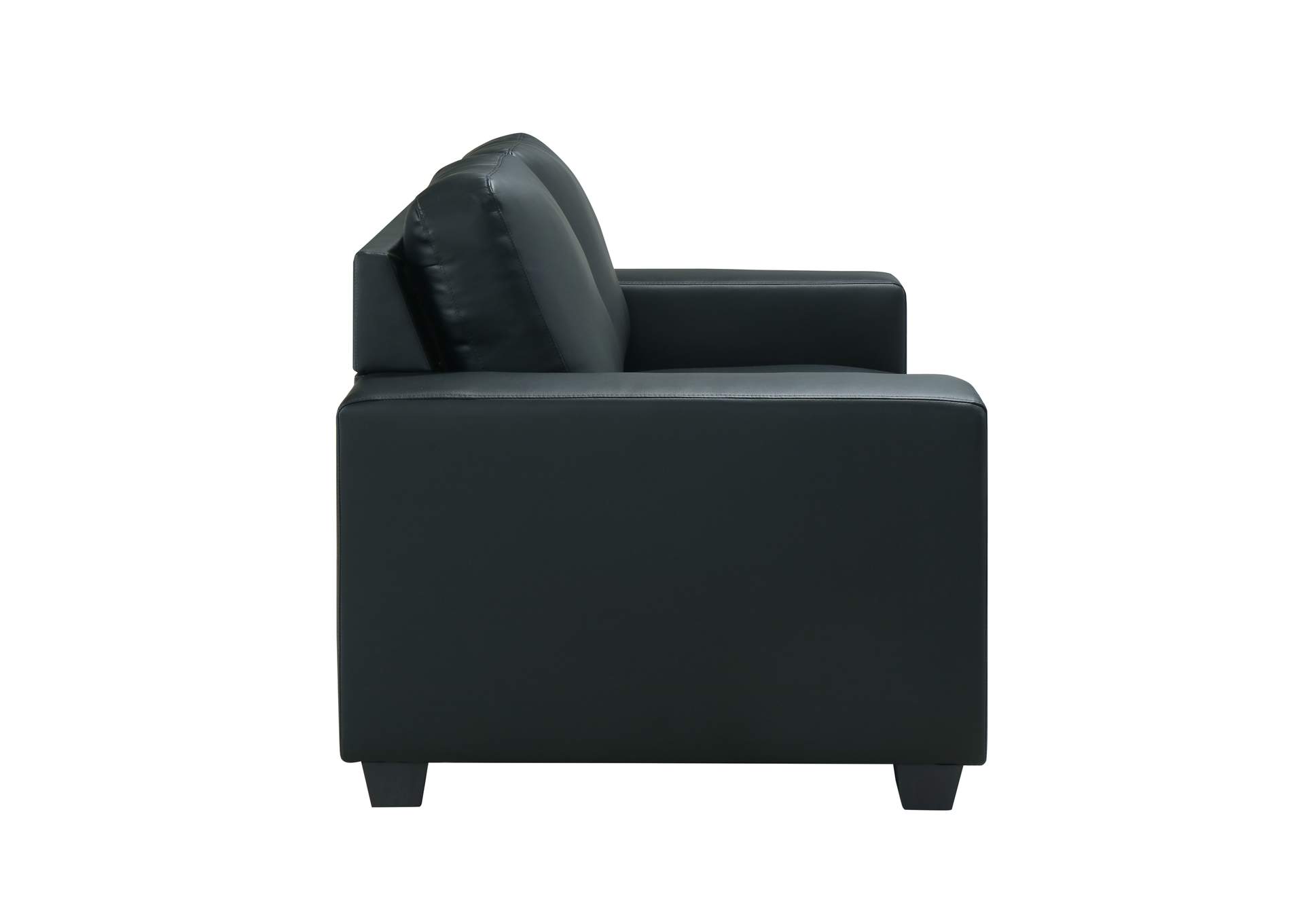 Black Loveseat Pvc,Global Furniture USA