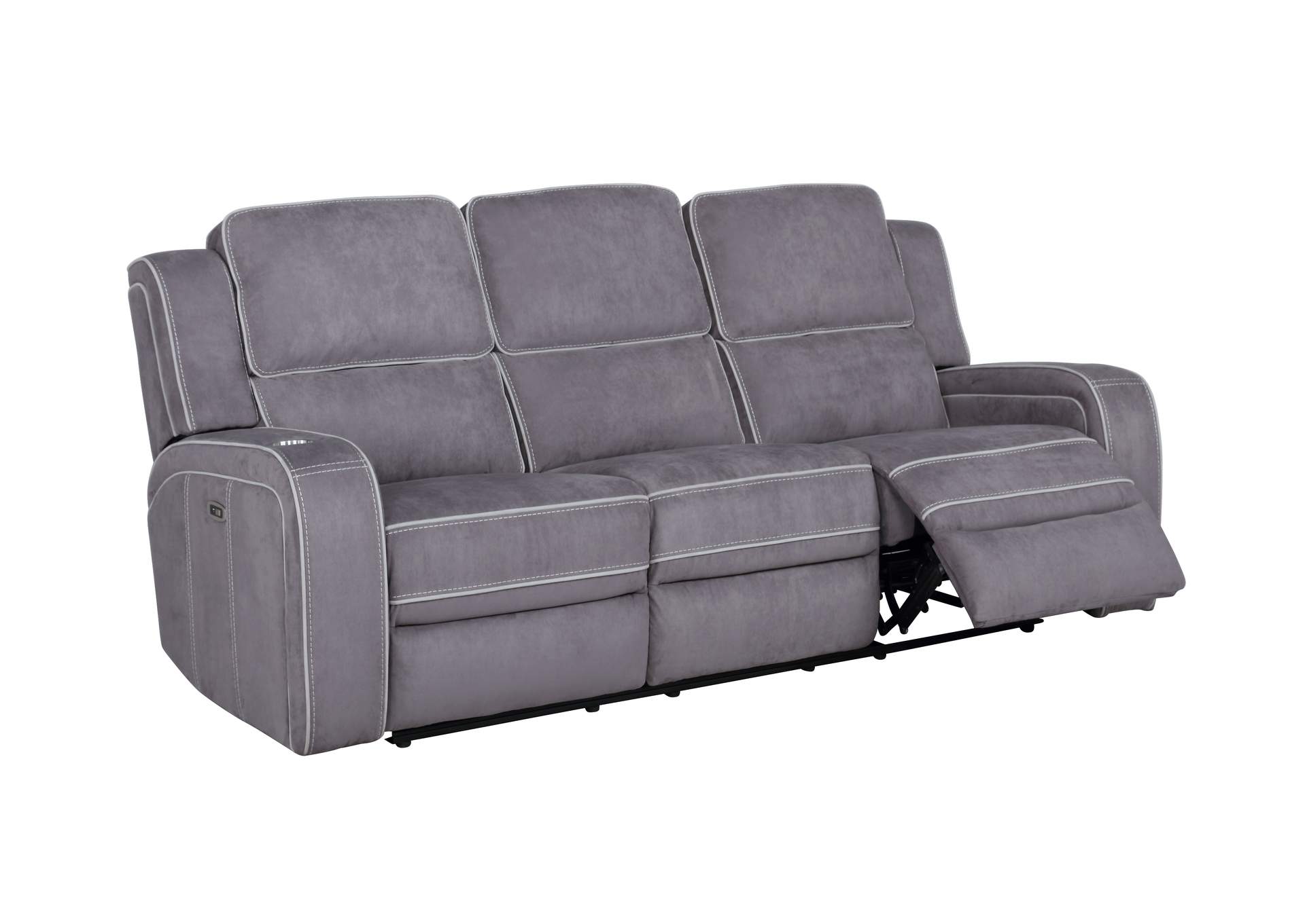 Grey Power Reclining Sofa,Global Furniture USA