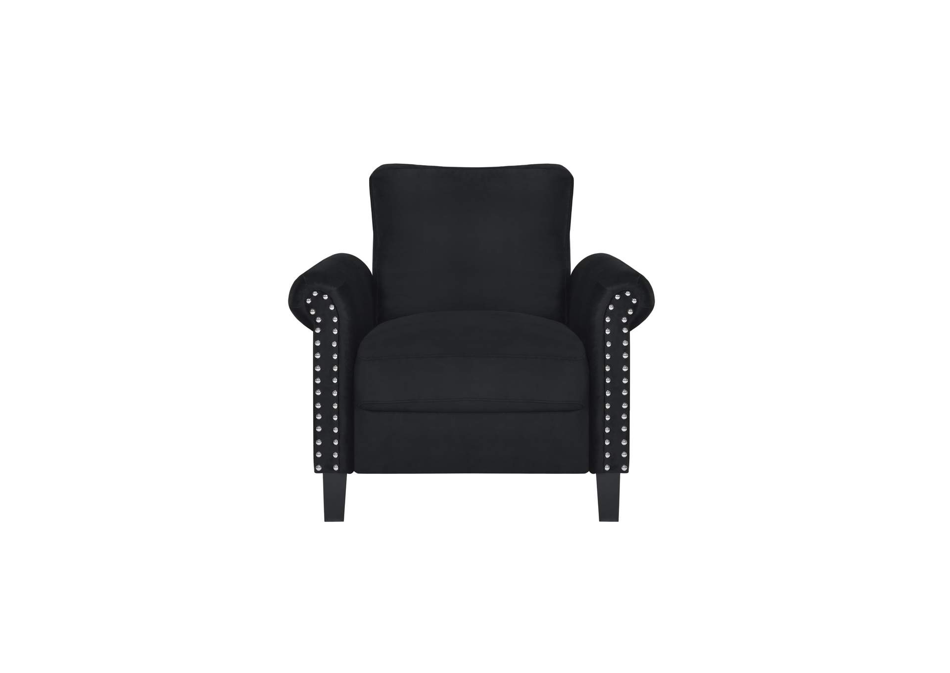 Black Velvet Chair,Global Furniture USA