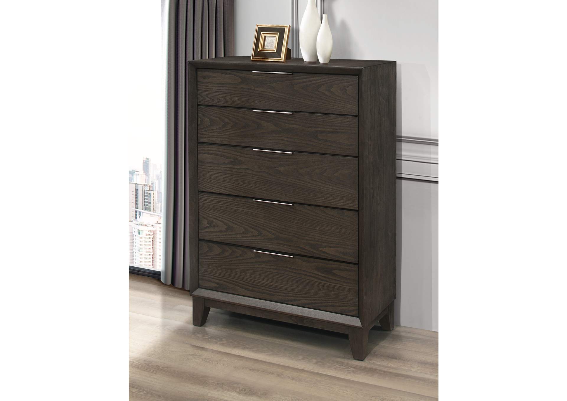 Willow Dark Grey Oak Chest,Global Furniture USA