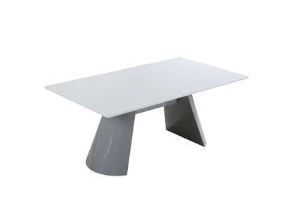 Beverly Grey & White Dining Table,Global Furniture USA
