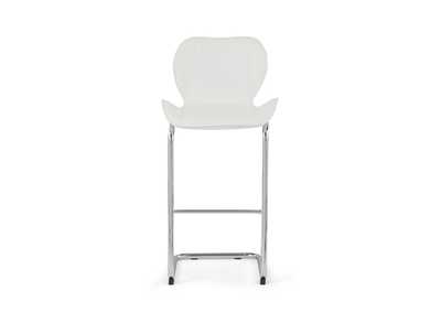 White Set Of 4 Barstools,Global Furniture USA