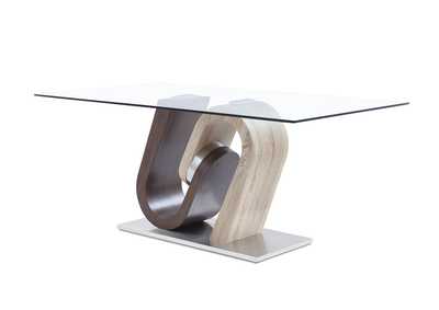Oak/Walnut Dining Table,Global Furniture USA