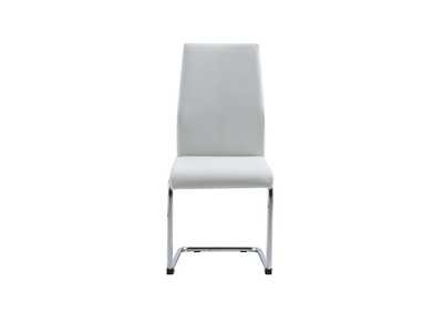 Image for White Set Of 4 Dining Chairs With Stitch
