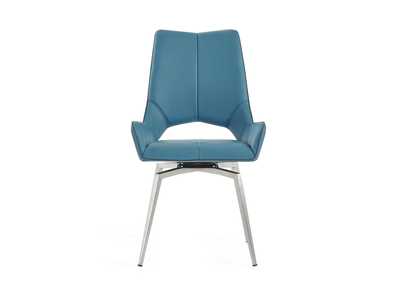 Image for Turquoise Set Of 2 Swivel Dining Chairs
