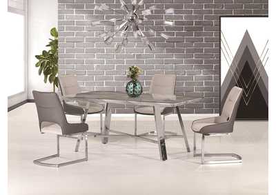 Image for Marble/Stainless Steel Marble Dining Table