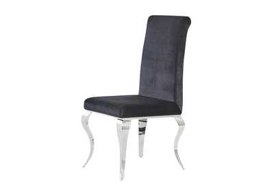 Black Set Of 2 Dining Chairs