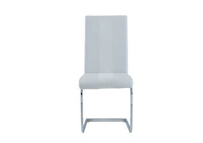 White Set Of 4 Dining Chairs