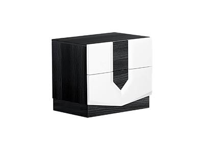 Image for White & Grey Hudson Nightstand