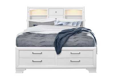White Jordyn Queen Bed,Global Furniture USA